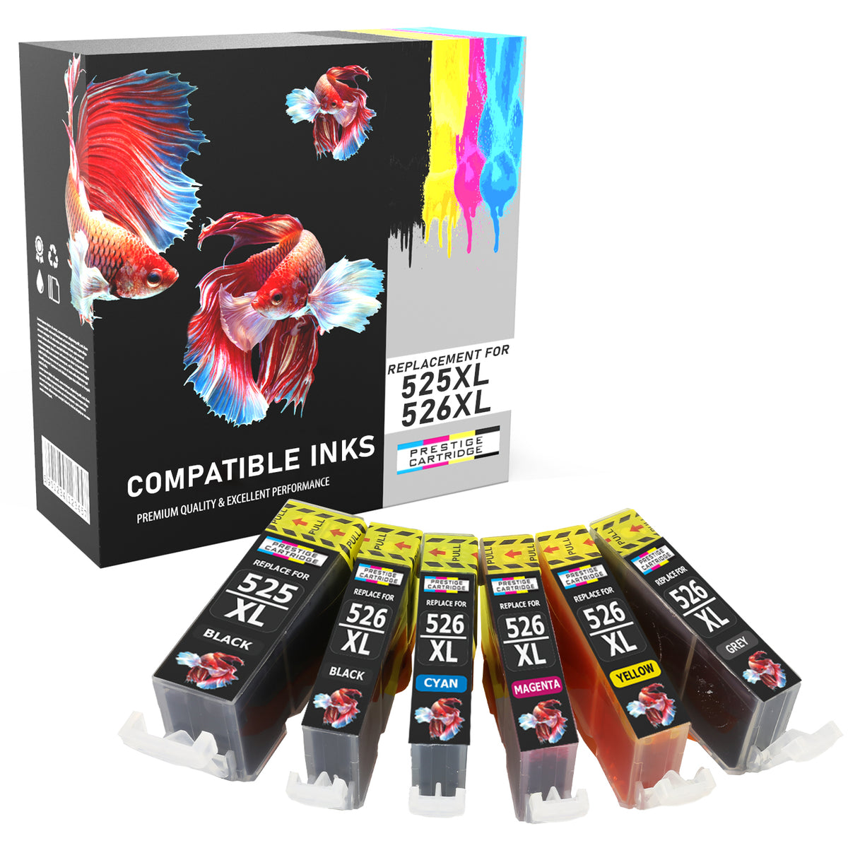 Prestige Cartridge™ Compatible Chipped Ink Cartridges Replacement