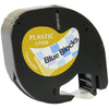 Prestige Cartridge™ Compatible Black on Blue Blocks Plastic Tape (12mm x 4m) for Dymo LetraTag LT110T, LT100H, LT100T, QX50, XR, XM, 2000, Plus - Prestige Cartridge