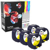Prestige Cartridge™ Compatible LetraTag 91202 Black on Yellow Plastic Tapes (12mm x 4m) for LetraTag LT110T, LT100H, LT100T, QX50, XR - Prestige Cartridge