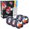 Prestige Cartridge™ Compatible LetraTag 91203 Black on Red Plastic Tapes (12mm x 4m) for LetraTag LT110T, LT100H, LT100T, QX50, XR - Prestige Cartridge