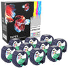 Prestige Cartridge™ Compatible LetraTag 91204 Black on Green Plastic Tapes (12mm x 4m) for LetraTag LT110T, LT100H, LT100T, QX50, XR - Prestige Cartridge