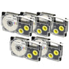 Prestige Cartridge™ Compatible Ribbon Casio XR-9WE XR-9WE1 Black on White Label Tapes (9mm x 8m) for Casio Label Printing Machines - Prestige Cartridge