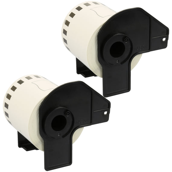 Prestige Cartridge™ Compatible DK22251 Continuous Red and Black On White Standard Address Labels for Brother P-Touch QL-800 QL-810W QL-820NWB Label Printers, (62mm x 15.24m) - Prestige Cartridge