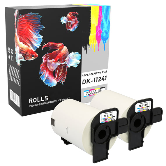 Prestige Cartridge™ Compatible DK11241 Address Labels (200 Labels per Roll) for Brother QL-1050, QL-1060N Label Printers, Thermal Paper Roll (102mm x 152mm) - Prestige Cartridge