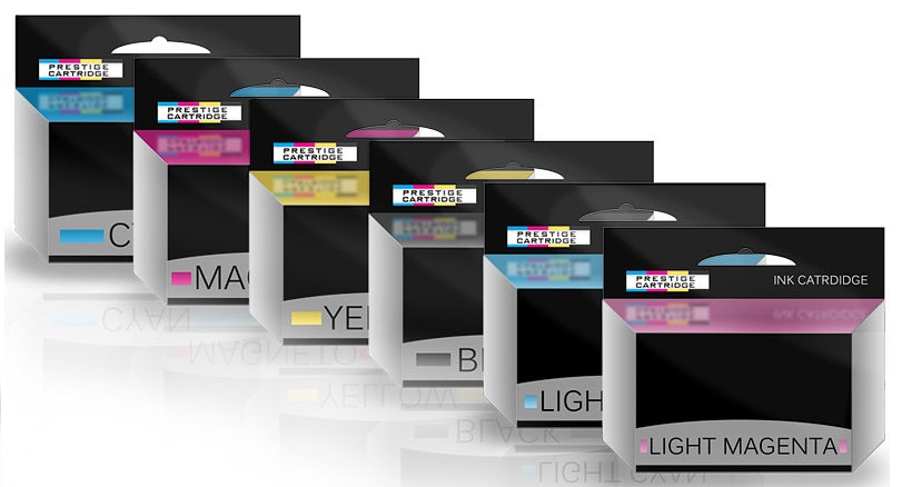 Prestige Cartridge™ Compatible BCI-6 Ink Cartridges for Canon BJC-8200, BJ-F850, BJ-F860, BJ-F870, i900, i905D, i950, i950D, i960D, i965, i990, i9100, i9950, iP6000D, iP8500, S800, S820, S820D, S830D, S900, S9000 - Prestige Cartridge