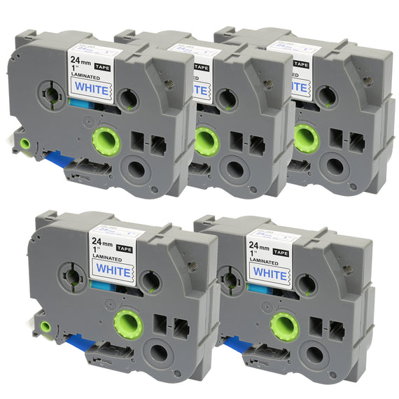 Prestige Cartridge™ Compatible TZ-253/TZe-253 Blue on White Label Tapes (24mm x 8m) for Brother P-Touch Label Printing Machines - Prestige Cartridge