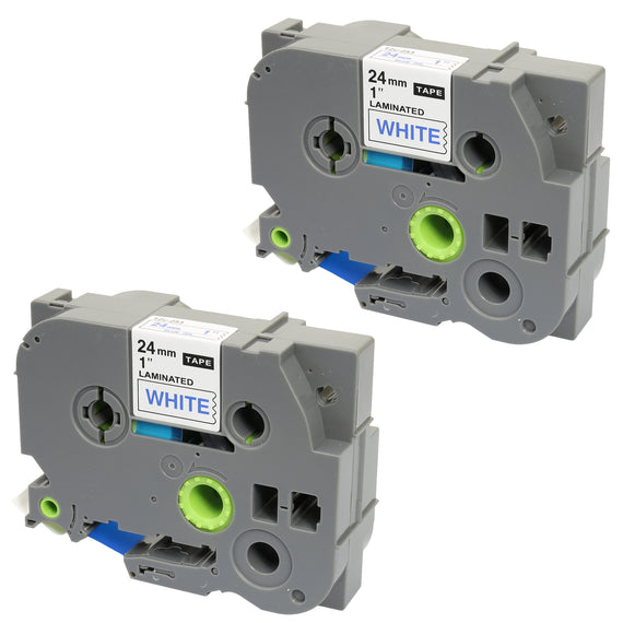 Prestige Cartridge™ Compatible TZ-253/TZe-253 Blue on White Label Tapes (24mm x 8m) for Brother P-Touch Label Printing Machines - Prestige Cartridge