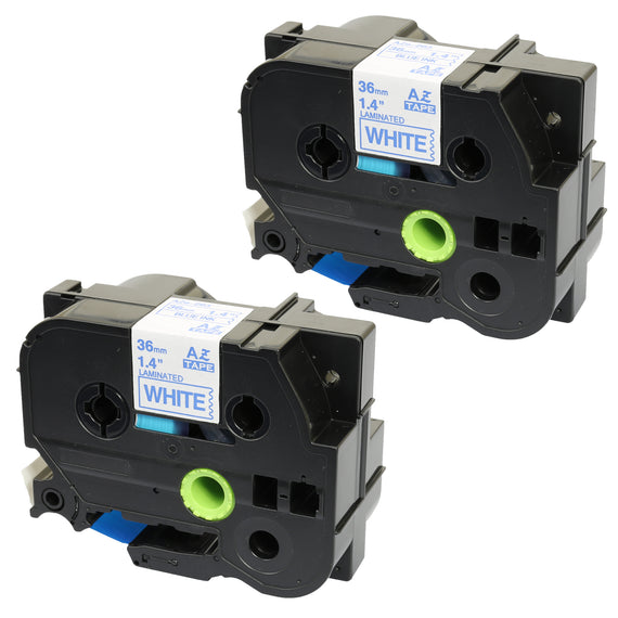 Prestige Cartridge™ Compatible TZ-263/TZe-263 Blue on White Label Tapes (36mm x 8m) for Brother P-Touch Label Printing Machines - Prestige Cartridge