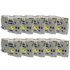Prestige Cartridge™ Compatible TZ-345/TZe-345 White on Black Label Tapes (18mm x 8m) for Brother P-Touch Label Printing Machines - Prestige Cartridge