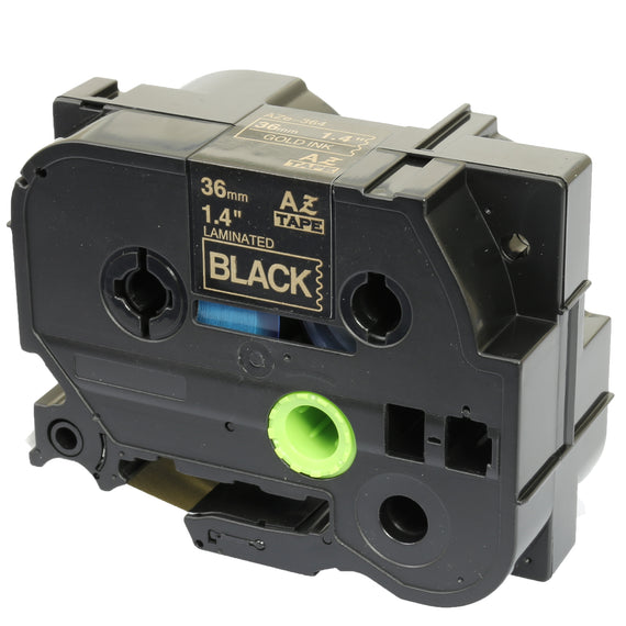 Prestige Cartridge™ Compatible TZ-364/TZe-364 Gold on Black Label Tapes (36mm x 8m) for Brother P-Touch Label Printing Machines - Prestige Cartridge