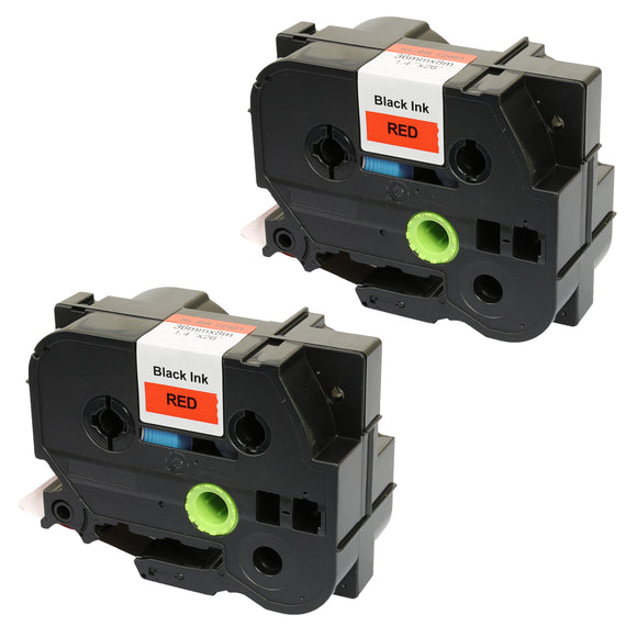 Prestige Cartridge™ Compatible TZ-461/TZe-461 Black on Red Label Tapes (36mm x 8m) for Brother P-Touch Label Printing Machines - Prestige Cartridge