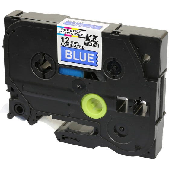 Prestige Cartridge™ Compatible TZ-535/TZe-535 White on Blue Label Tapes (12mm x 8m) for Brother P-Touch Label Printing Machines - Prestige Cartridge