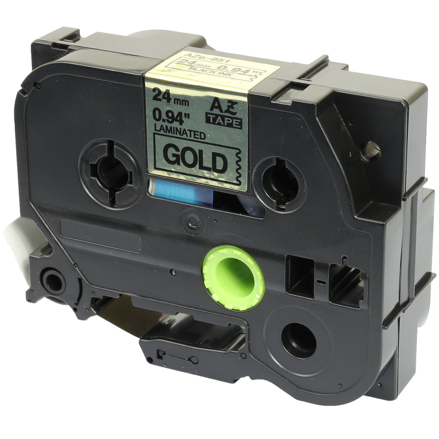 Prestige Cartridge™ Compatible TZ-851/TZe-851 Black on Gold Label Tapes (24mm x 8m) for Brother P-Touch Label Printing Machines - Prestige Cartridge