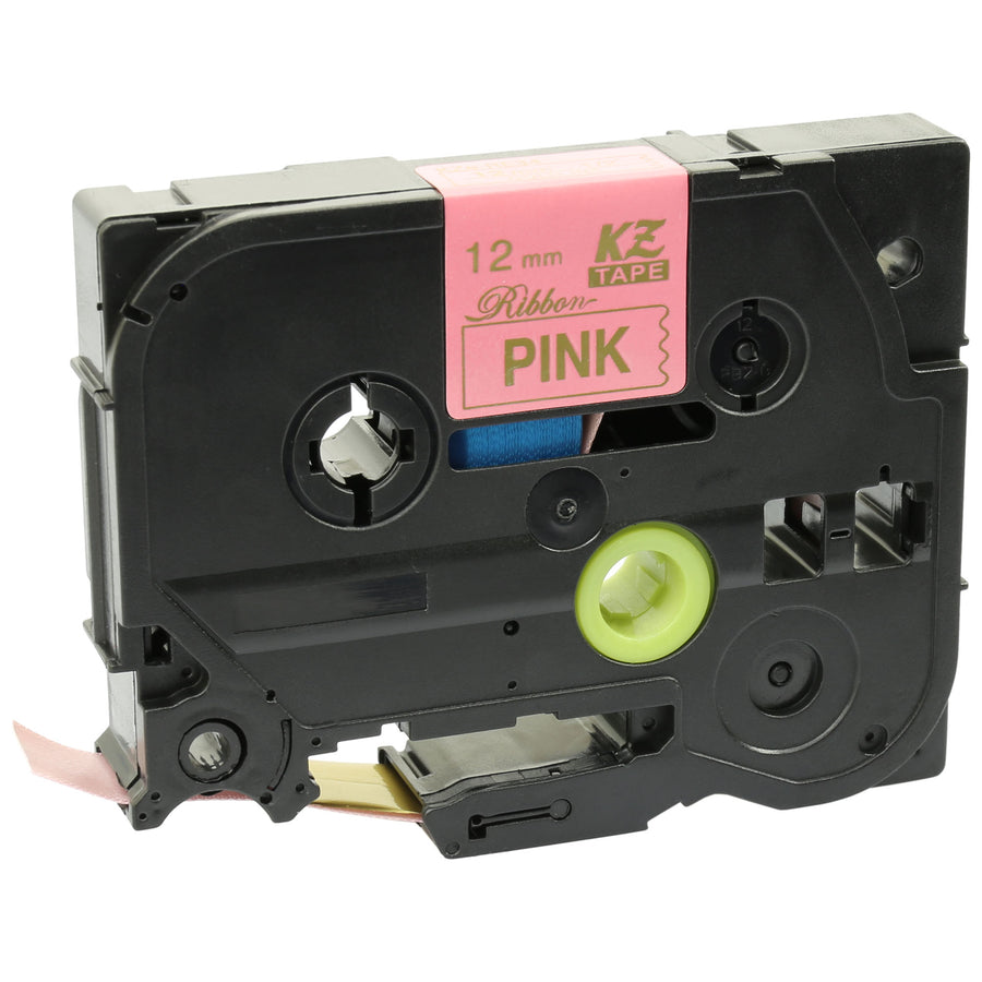 Prestige Cartridge™ Compatible TZeRE34 Gold on Pink Label Tape (12mm x 4m) for Brother P-Touch Serial Label Printing Machines - Prestige Cartridge