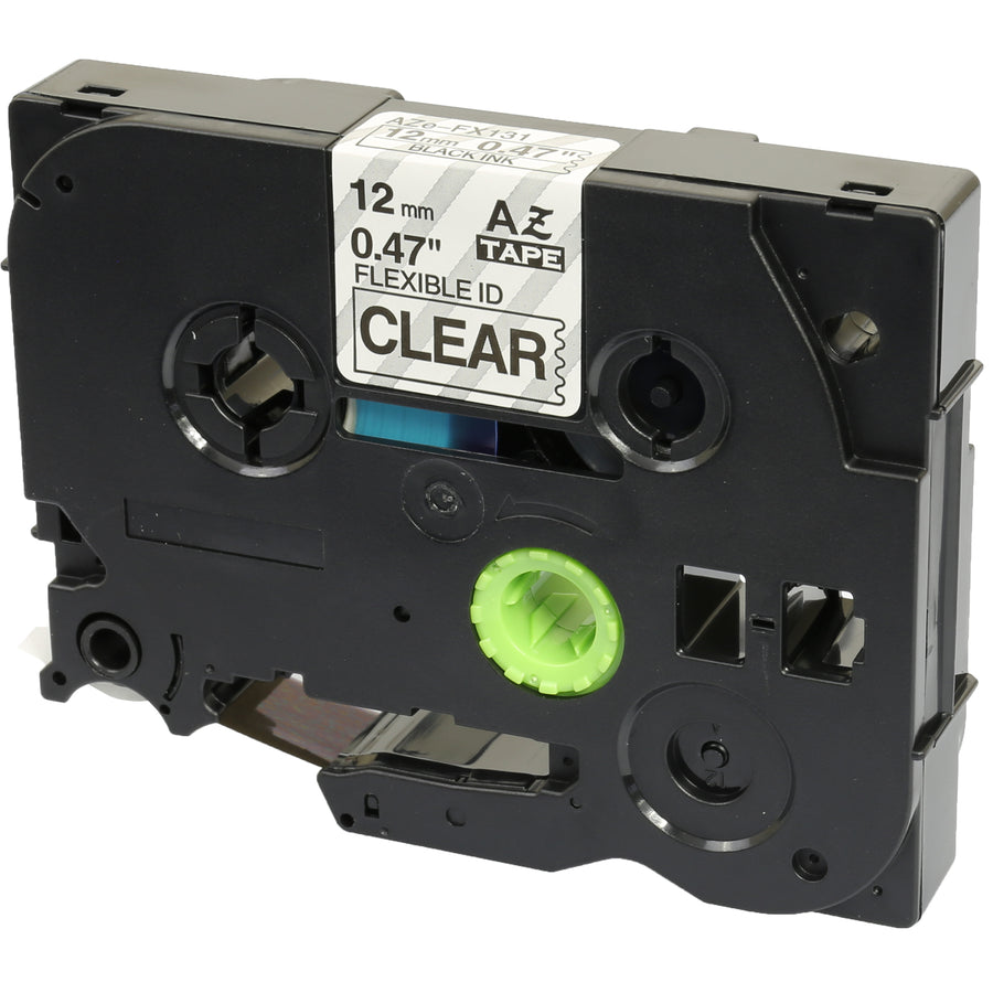 Prestige Cartridge™ Compatible TZ-FX131 TZe-FX131 Black on Clear Flexible Label Tapes (12mm x 8m) for Brother P-Touch Label Printing Machines - Prestige Cartridge