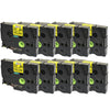 Prestige Cartridge™ Compatible TZ-FX631 TZe-FX631 Black on Yellow Flexible Label Tapes (12mm x 8m) for Brother P-Touch Label Printing Machines - Prestige Cartridge