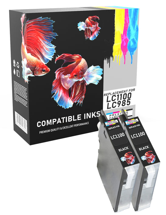 Prestige Cartridge™ Compatible LC1100 LC980 Ink Cartridges for Brother DCP-145C, DCP-163C, DCP-165C, DCP-167C, DCP-185C, DCP-195C, DCP-197C, DCP-365CN, DCP-373CW, DCP-375CW, DCP-377CW, DCP-383C, DCP-385C, DCP-387C, DCP-395CN, DCP-585CW, DCP-6690CN - Prestige Cartridge