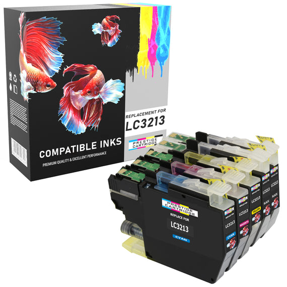 Prestige Cartridge™ Compatible LC3213 Ink Cartridges for Brother DCP-J772DW, DCP-J774DW, MFC-J890DW, MFC-J895DW - Prestige Cartridge