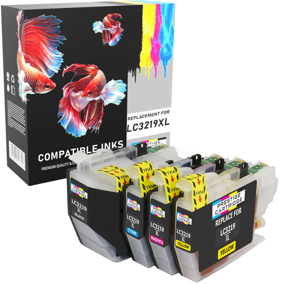 Prestige Cartridge™ Compatible LC-3219XL Ink Cartridges for Brother MFC-J5330DW, MFC-J5335DW, MFC-J5730DW, MFC-J5930DW, MFC-J6530DW, MFC-J6930DW, MFC-J6935DW - Prestige Cartridge