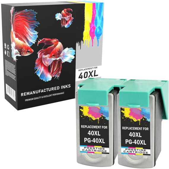 Prestige Cartridge™ Remanufactured Canon PG-40 & CL-41 Ink Cartridges for Canon  Pixma iP1200, iP1300, iP1600, iP1700, iP1800, iP1900, iP2200, iP2400, iP2500, iP2600, MP140, MP150, MP160, MP170, MP180, MP190, MP210, MP220, MP450, MP460 - Prestige Cartridge