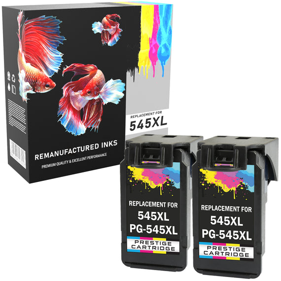 Prestige Cartridge™ Remanufactured PG-545XL & CL-546XL Ink Cartridges for Canon Pixma iP2840 iP2850 MG2450 MG2455 MG2550 MG2550S MG2555 MG2555S MG2920 MG2950 MG3050 MG3051 MG3052 MG3053 MX490 MX495 TS3151 - Prestige Cartridge