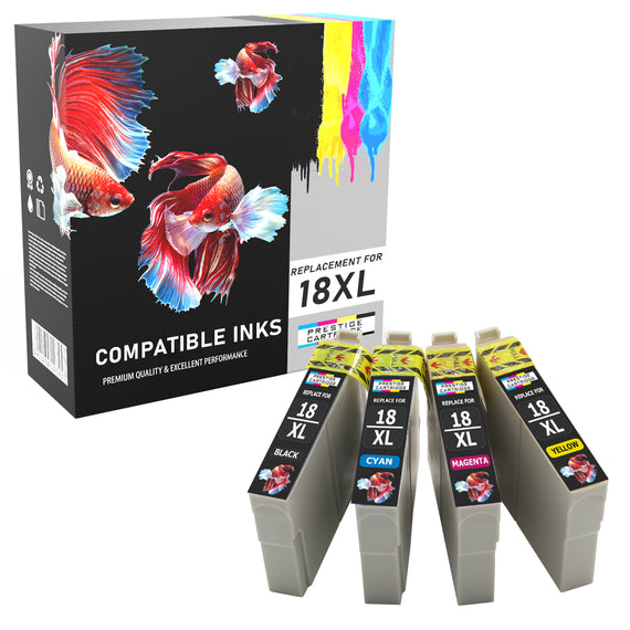 Prestige Cartridge™ Compatible T1806 Ink Cartridges for Epson XP-205, XP-305, XP-405 - Prestige Cartridge