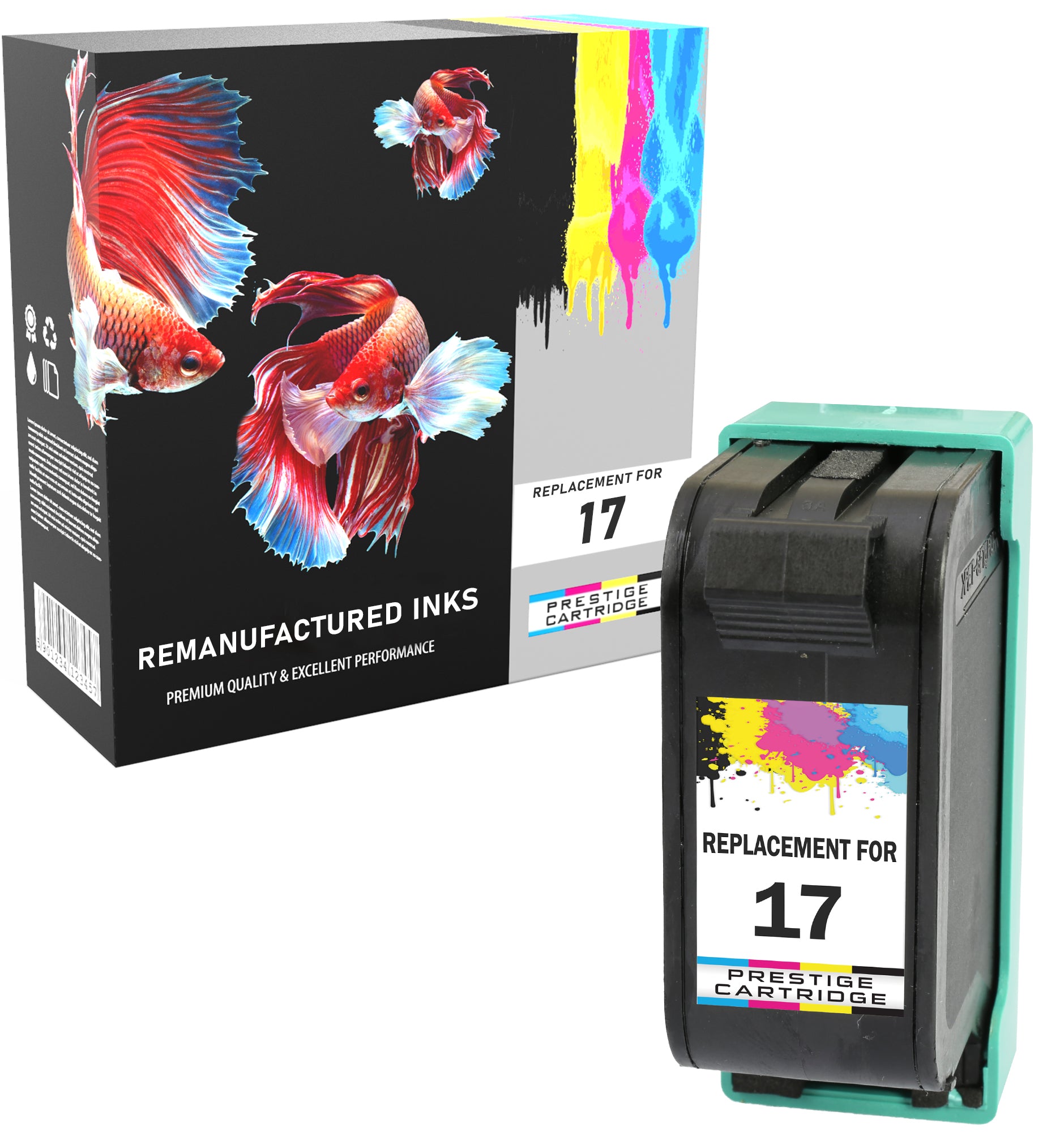 2025春の新作 Prestige Cartridge™ Remanufactured HP 15 & 17 Ink Cartridges プリンタアクセサリ