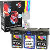 Prestige Cartridge™ Remanufactured HP 21XL & 22XL Ink Cartridges for HP  Deskjet 3910, 3915, 3918, 3920, 3930, 3930v, 3938, 3940, 3940v, D1330, D1360, D2330, D2360, D2460, F340, F350, F370, F380, F390, F394, F2100, F2180, F2185, F2187, F4100, F4172 - Prestige Cartridge