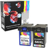 Prestige Cartridge™ Remanufactured HP 56 & 57 Ink Cartridges for HP  Deskjet 450cbi, 450ci, 450wbt, 5145, 5150, 5151, 5160, 5168, 5500, 5550, 5552, 5600, 5650, 5650v, 5650w, 5652, 5655, 5850, 9600, 9650, 9670, Digital Copier 410, Officejet 2110, 4110 - Prestige Cartridge