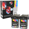 Prestige Cartridge™ Remanufactured HP 56 & 57 Ink Cartridges for HP  Deskjet 450cbi, 450ci, 450wbt, 5145, 5150, 5151, 5160, 5168, 5500, 5550, 5552, 5600, 5650, 5650v, 5650w, 5652, 5655, 5850, 9600, 9650, 9670, Digital Copier 410, Officejet 2110, 4110 - Prestige Cartridge