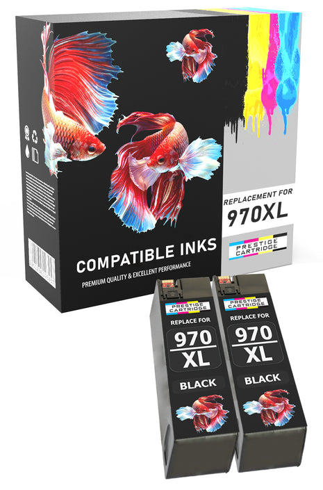 Prestige Cartridge™ Compatible HP970XL & HP971XL With Chip Ink Cartridges for HP Officejet Pro X451dn, X451dw, X476dn MFP, X476dw MFP, X551dw, X576dw MFP - Prestige Cartridge