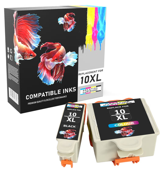 Prestige Cartridge™ Compatible No. 10 (10B & 10C) Ink Cartridges for Kodak  ESP 3, ESP 5, ESP 7, ESP 9, ESP 3200, ESP 3250, ESP 5000, ESP 5100, ESP 5200, ESP 5210, ESP 5250, ESP 5300, ESP 5500, ESP 7200, ESP 7250, ESP 9200, ESP 9250, ESP Office 6100 - Prestige Cartridge