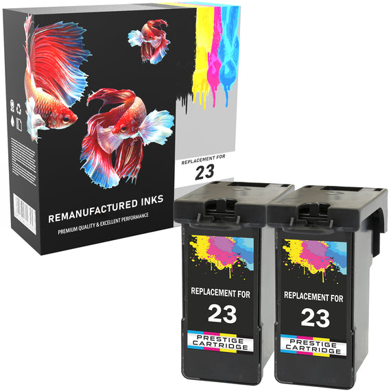 Prestige Cartridge™ Remanufactured No. 23 & No. 24 Ink Cartridges for Lexmark  X3500, X3530, X3550, X4500, X4530, X4550, Z1410, Z1420, Z1450, Z4100 - Prestige Cartridge