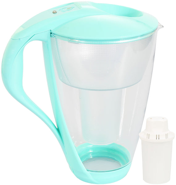 Water Filter Glass Jug Dafi Crystal Classic 2.0L with Free Filter Cartridge - Mint - Prestige Cartridge