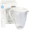 Water Filter Glass Jug Dafi Crystal Classic 2.0L with Free Filter Cartridge - White - Prestige Cartridge