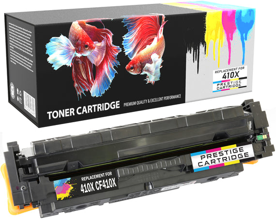 Prestige Cartridge™ Compatible 410X (CF410X, CF411X, CF412X, CF413X) Laser Toner Cartridges for HP Color LaserJet Pro MFP M377dw M477dw M477fdn M477fdw M477fnw M477nw M452dn M452nw M452dw - Prestige Cartridge