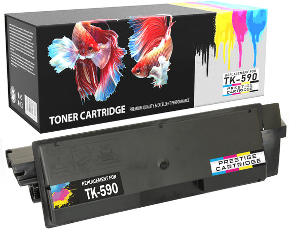 Prestige Cartridge™ Compatible TK-590 Laser Toner Cartridges for Kyocera Mita FS-C2026MFP, FS-C2126MFP, FS-C2526MFP, FS-C5250DN, FS-C2626MFP - Prestige Cartridge