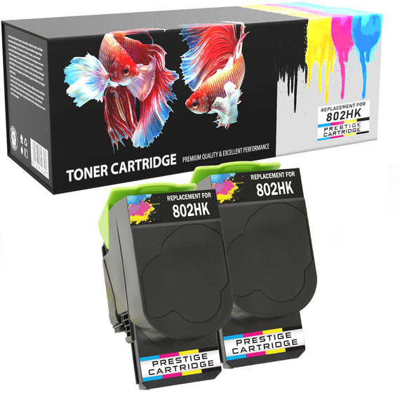 Prestige Cartridge™ Compatible 802H Laser Toner Cartridges for Lexmark CX410de, CX410dte, CX410e, CX510de, CX510dew, CX510dhe, CX510dthe - Prestige Cartridge