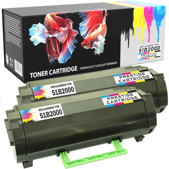 Prestige Cartridge™ Compatible 51B2000 51B00A0 Laser Toner Cartridges for Lexmark MS317dn, MS417dn, MS517dn, MS617dn, MX317dn, MX417de, MX517de, MX617de - Prestige Cartridge