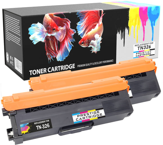 Prestige Cartridge™ Compatible TN-326 Laser Toner Cartridges for Brother HL-L8250CDW, HL-L8250CDN, HL-L8350CDW, HL-L8350CDWT, DCP-L8450CDW, MFC-L8600CDW, MFC-L8850CDW - Prestige Cartridge